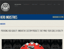 Tablet Screenshot of hero-industries.com
